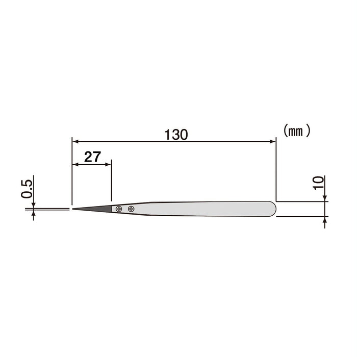 Engineer Brand 130mm Standard Type Anti-Static ESD Tweezers PTZ-41 Model-Kiichin - The #1 Place for Japanese Goods in Your Hand!