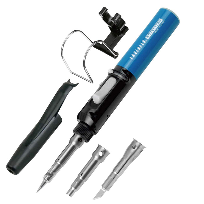 Engineer Skb-60 Gas Soldering Iron with Tip Hot Blow Holder and Hot Knife