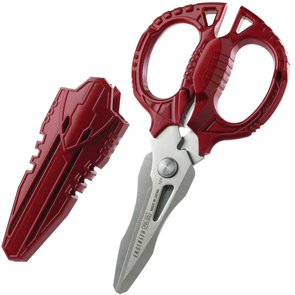 Engineer Gt Giga Red Iron Scissors Ph55Gcr High Durability Cutting Too