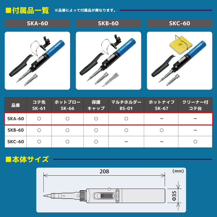 Engineer Ska-60 Kotelyzer 优质燃气烙铁 - 高性能