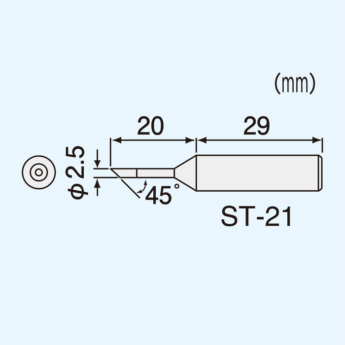 Engineer SK-40 Series Soldering Iron with 2.5 x 2mm ST-21 Tip