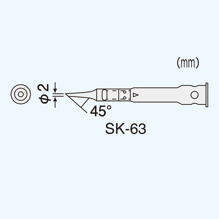 工程师 SK-63 烙铁头，适用于 SK-60 系列 - 优质