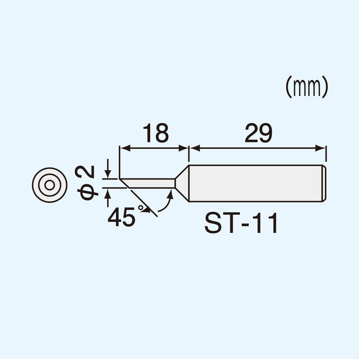 Engineer ST-11 烙鐵頭適用於 SK-30 系列 2x18mm 直徑