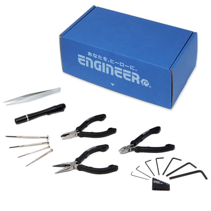 Engineer 10-Piece Precision Tool Set EB-01A in Carrying Box 15x10.5x27cm Size