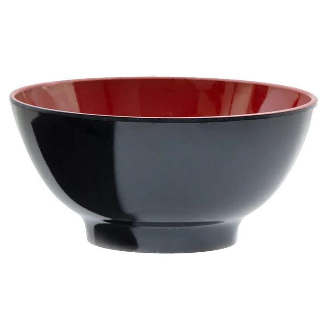 Entec Japan 340ml Bi-Color Melamine Miso Soup Bowl – Elegant Single Serving