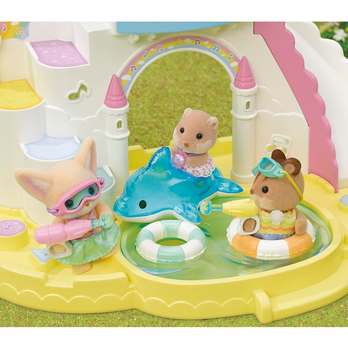 Epoch Sylvanian Families Friendship Water Play Set S-75 Toy Dollhouse for 3+ Years