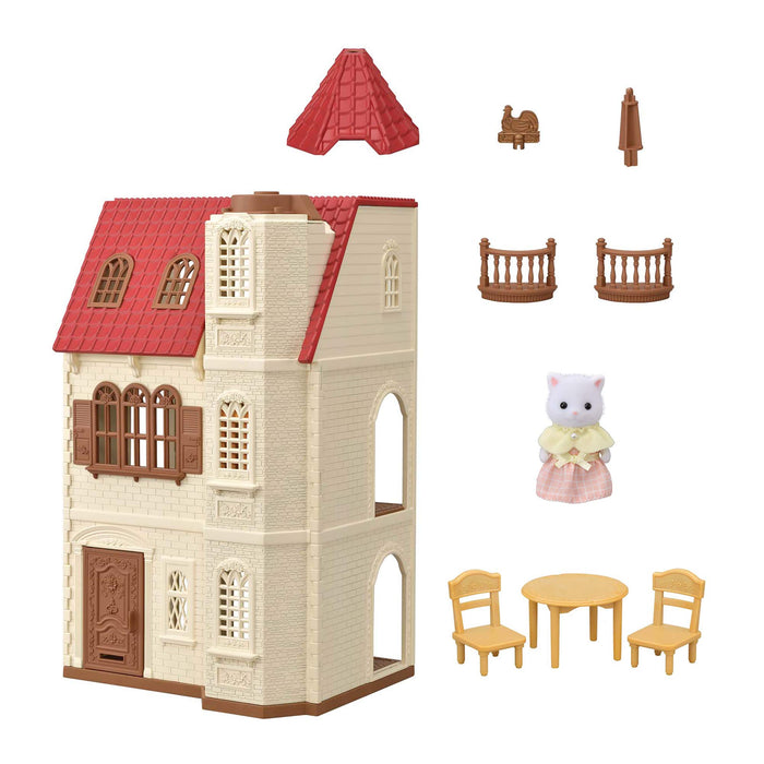 Epoch Sylvanian Families House Red Roof Elevator Ha-49