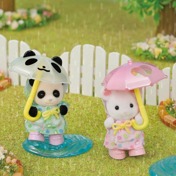 Epoch Sylvanian Families 娃娃屋：Rain Play Nakayoshi 婴儿套装 S-74 适合 3 岁及以上