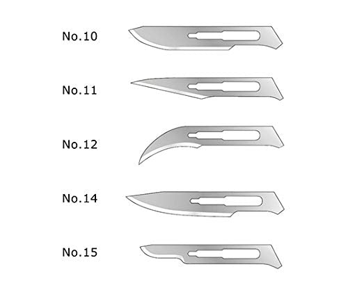 Feather 安全剃须刀 3 号手柄 - 14 号备用手术刀片 100 片装