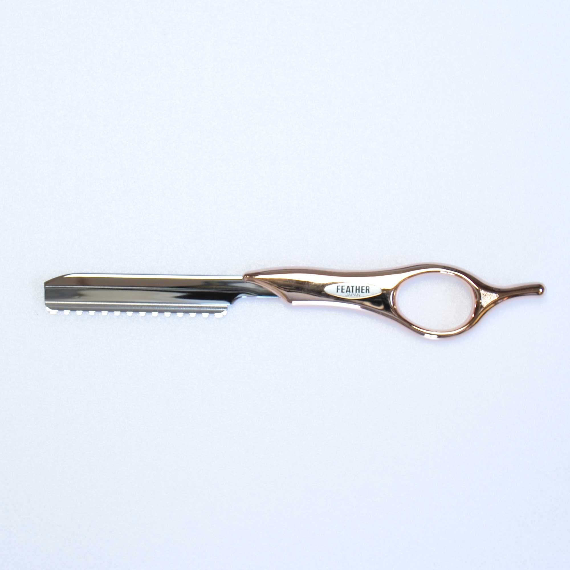 Feather Safety Razor - Pink Gold Srs-Pkg Styling Leather S Premium Raz
