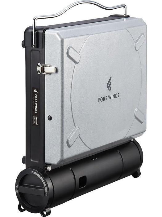 Iwatani Fore Winds Luxe Black Camping Stove FW-LS01-SL Silver Model-Kiichin - The #1 Place for Japanese Goods in Your Hand!