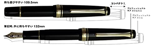 Sailor Professional Gear Slim Mini Gold Fountain Pen - Fine Point 11-1303-232