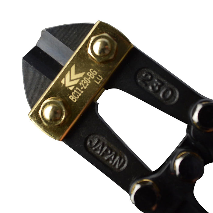 Fujiya Aluminum Bolt Clipper 236mm Black and Gold BC11-230-BG