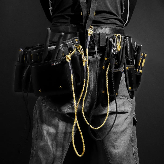 Fujiya 200mm Eccentric Power Pliers Black Gold with Deburring Function