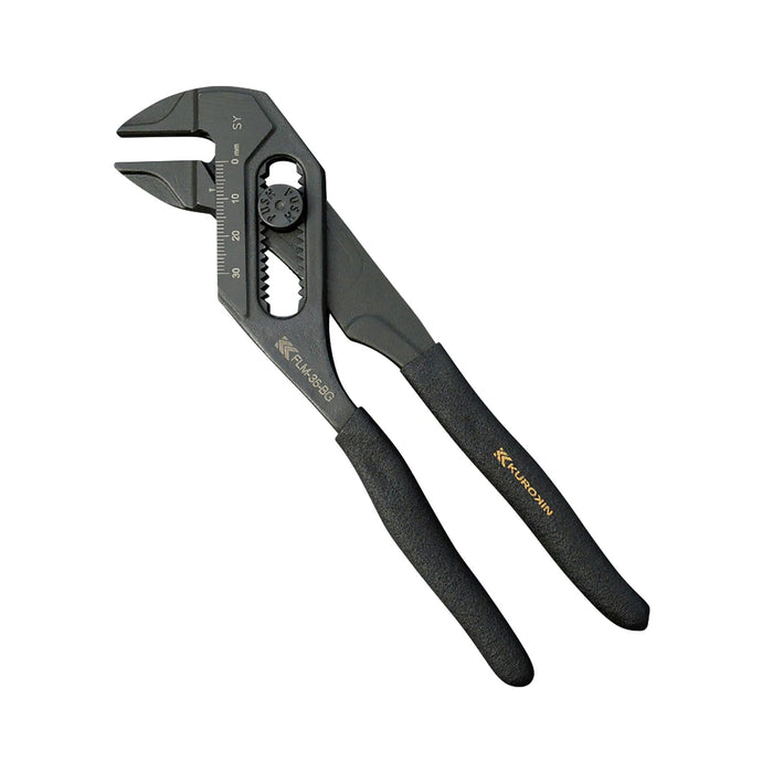 Fujiya Power Monkey Pliers 183mm Black Gold Maximum Opening 35mm