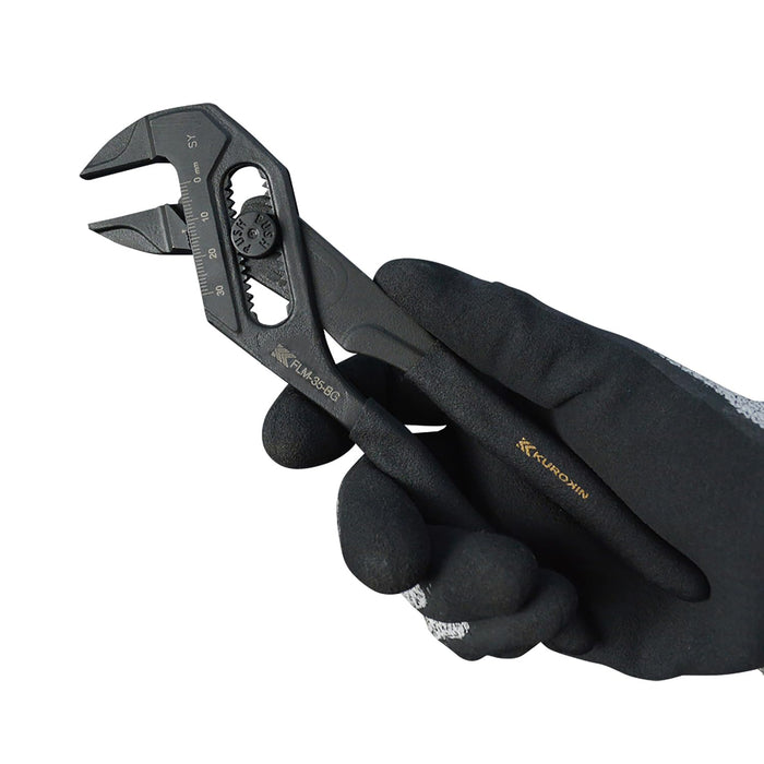 Fujiya Power Monkey Pliers 183mm Black Gold Maximum Opening 35mm