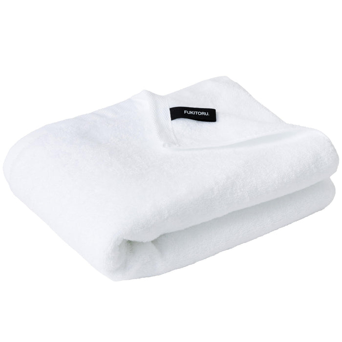 Fukitoru Large Bath Towel 100% Giza Cotton 70x144cm Hotel Quality White-Kiichin - The #1 Place for Japanese Goods in Your Hand!
