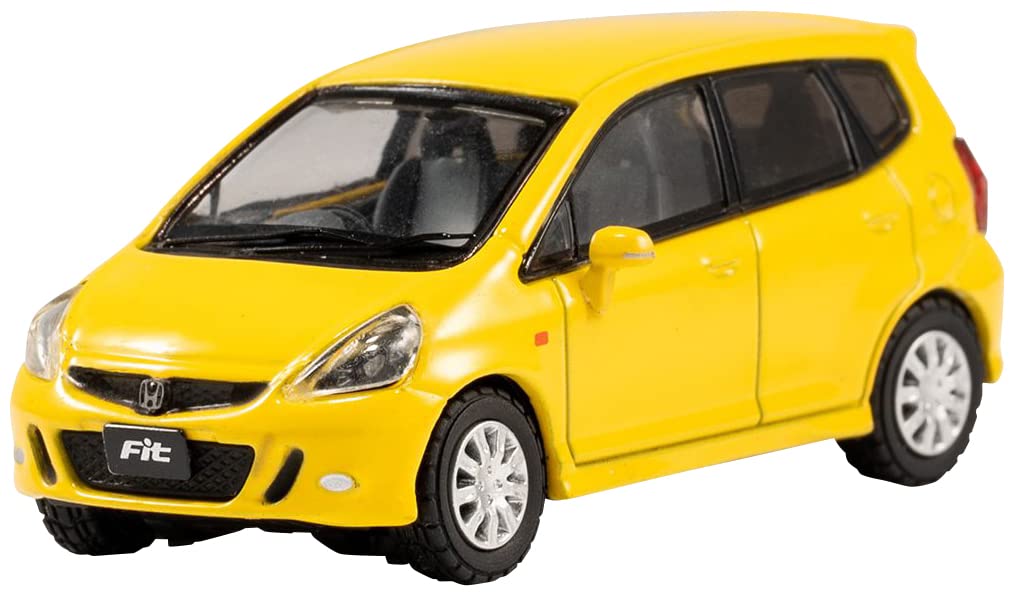 Gaincorp Products 1/64 Honda Fit GD RHD Yellow Model KS027-132-Kiichin - The #1 Place for Japanese Goods in Your Hand!