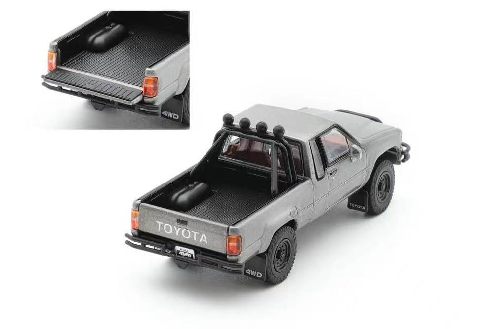 Gaincorp Products 1/64 Toyota Hilux Sr5 Xtra Cab 1985 LHD Gray Model-Kiichin - The #1 Place for Japanese Goods in Your Hand!