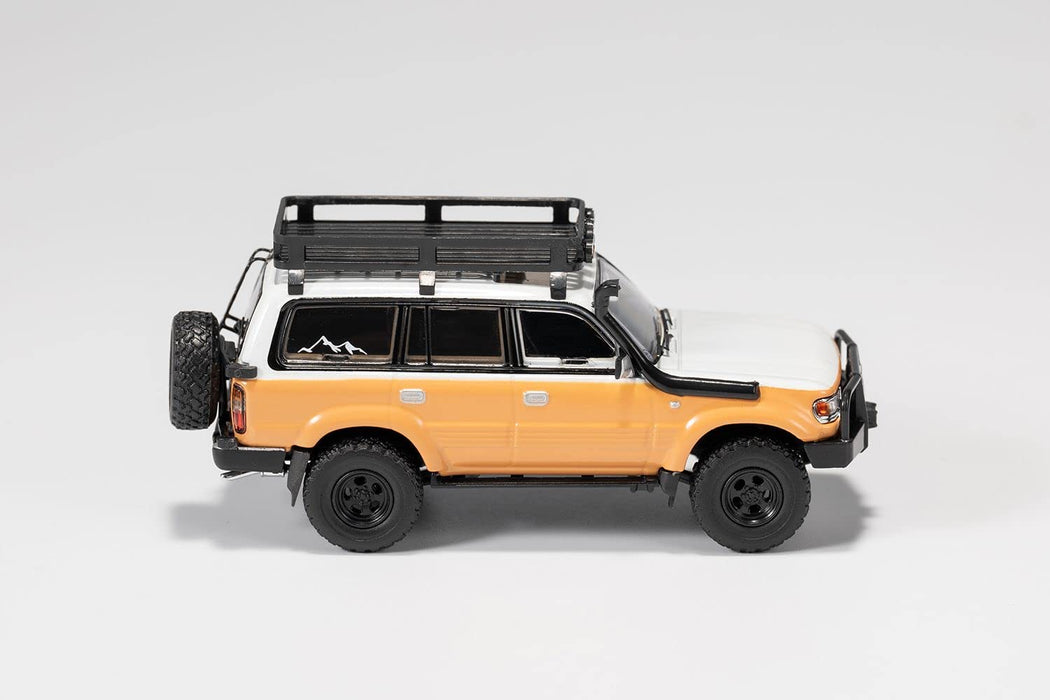 Gaincorp Products 1/64 Toyota Land Cruiser LC80 Off-Road LHD White Brown-Kiichin - The #1 Place for Japanese Goods in Your Hand!
