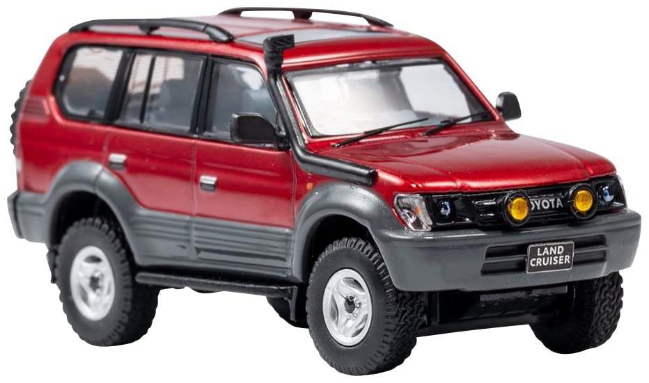 Gaincorp Products 1/64 Toyota Land Cruiser Prado 90 Rhd Red Model Car