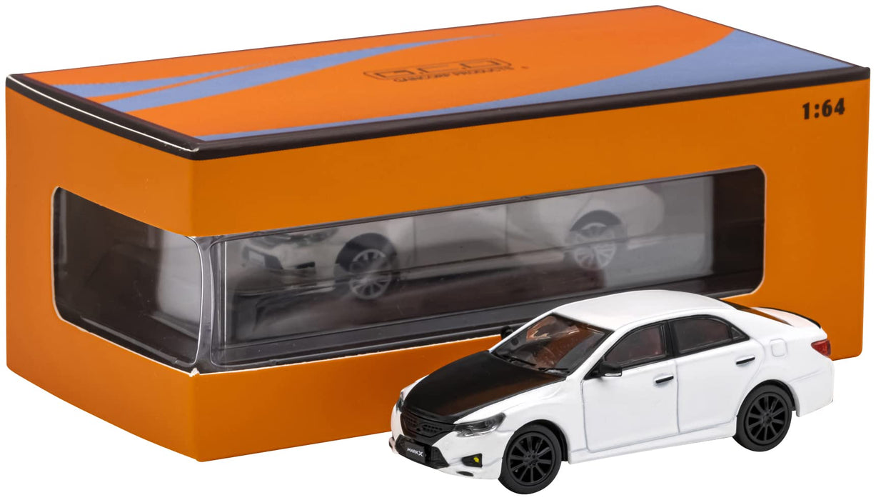 Gaincorp Products 1/64 Toyota Mark X RHD Diecast White Black Bonnet Model-Kiichin - The #1 Place for Japanese Goods in Your Hand!