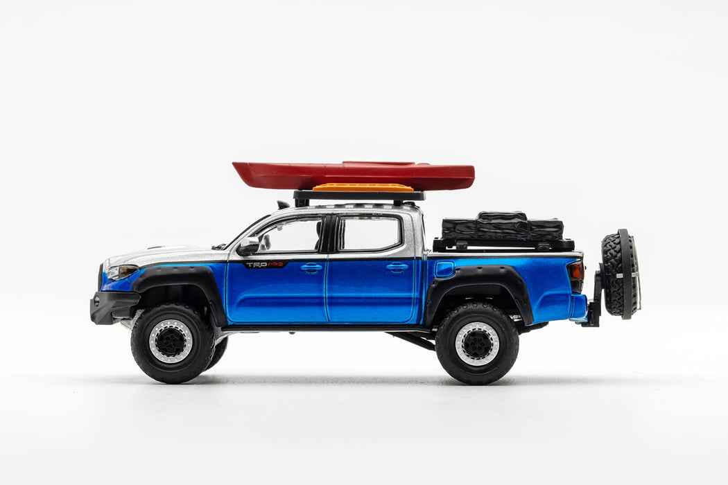 Gaincorp Products 1/64 Toyota Tacoma Camping Version Lhd Silver Blue-Kiichin - The #1 Place for Japanese Goods in Your Hand!