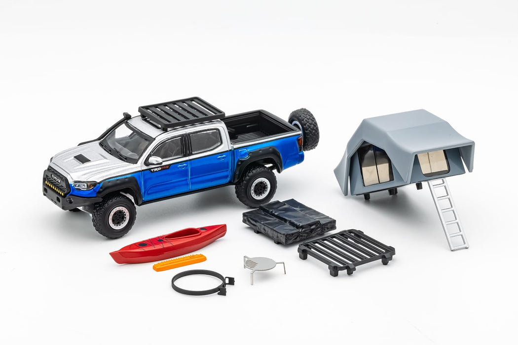 Gaincorp Products 1/64 Toyota Tacoma Camping Version Lhd Silver Blue-Kiichin - The #1 Place for Japanese Goods in Your Hand!
