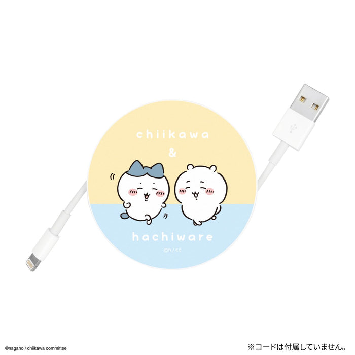 Gourmandise Chiikawa Cord Reel Case with Chiikawa and Hachiware Design CK-22A-Kiichin - The #1 Place for Japanese Goods in Your Hand!