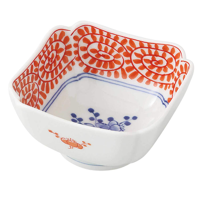 HAMATO Hasami Ware 8cm Small Plate Octopus Arabesque Plum White