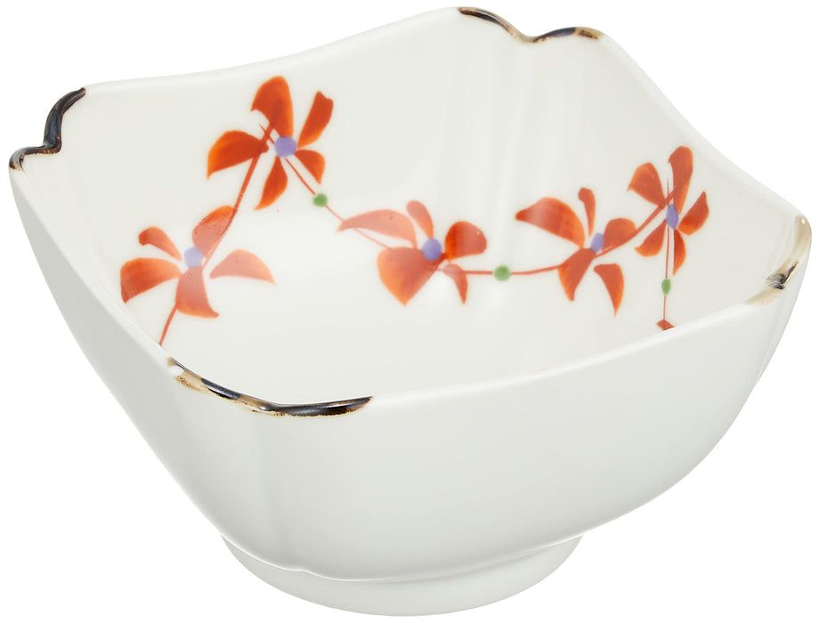 HAMATO Hasami Ware 8cm Small Red Lotus Plate White 138133