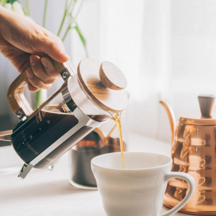 Hario Cafe Press 4-Cup French Press with Olive Wood and Heat Resistant Glass-Kiichin - The #1 Place for Japanese Goods in Your Hand!