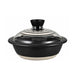 Hario No 8 Clay Pot with Glass Lid 2000ml GDN-225-BW Cookware-Kiichin - The #1 Place for Japanese Goods in Your Hand!