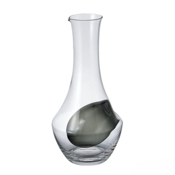 Hario Cool Carafe N 360mL Transparent Gray Soda Glass with Ice Pocket