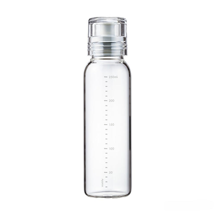 Hario Dressing Bottle Slim 250ml Pale Gray Boiling Water Safe DBSN-250-PGR-Kiichin - The #1 Place for Japanese Goods in Your Hand!