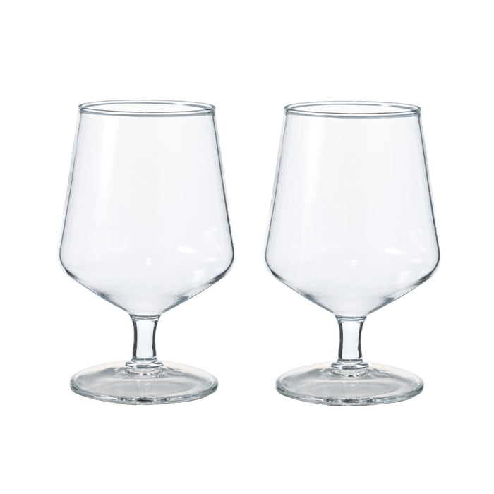 Hario Heat-Resistant Beer Goblet Set of 2 360ml Microwave Dishwasher Safe-Kiichin - The #1 Place for Japanese Goods in Your Hand!