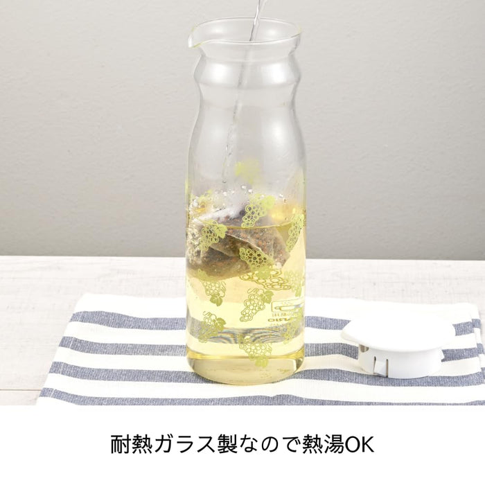 Hario Heat-Resistant Muscat Water Bottle 1200ml Transparent Glass Japan