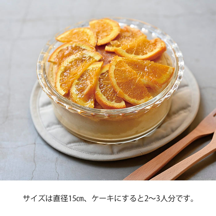 Hario Heat Resistant Glass Cake Mold 1000mL Clear Gratin Dish Made in Japan-Kiichin - The #1 Place for Japanese Goods in Your Hand!
