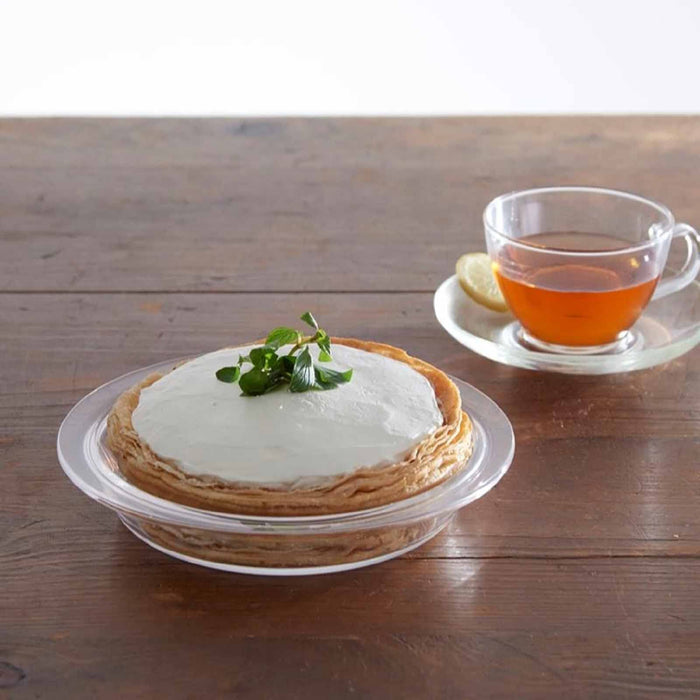 Hario Heat-Resistant Glass Pie Plate 400ml Buono Kitchen HPZ-40-BK Clear-Kiichin - The #1 Place for Japanese Goods in Your Hand!