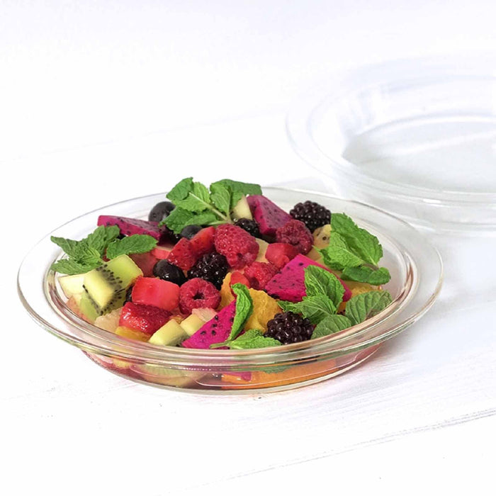 Hario Heat-Resistant Glass Pie Plate 400ml Buono Kitchen HPZ-40-BK Clear-Kiichin - The #1 Place for Japanese Goods in Your Hand!