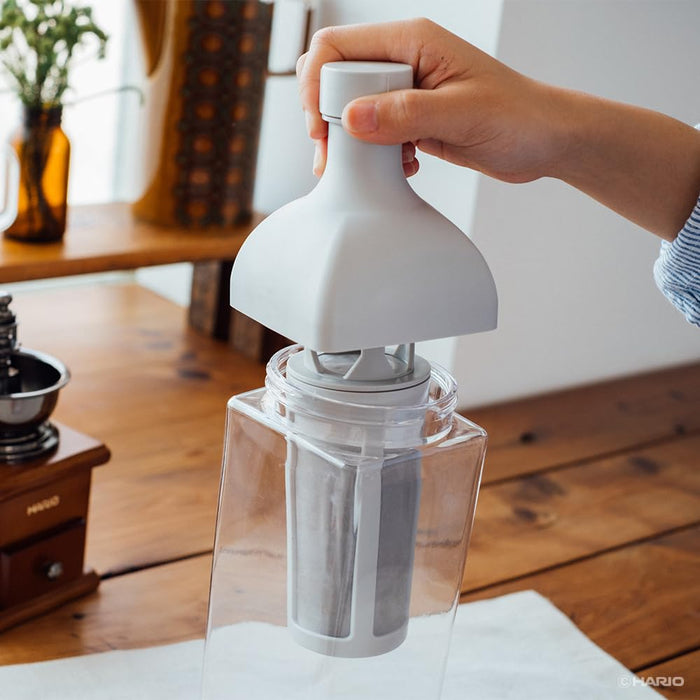 Hario Kirk Cold Brew Coffee Bottle 1000Ml Pale Gray Made in Japan