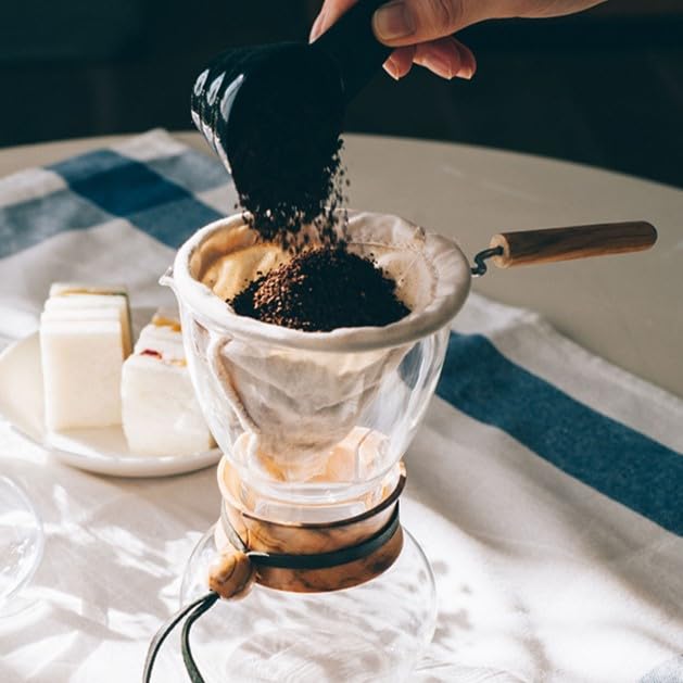 Hario Nel Drip Pot Wood Neck Coffee Maker for 1-2 Cups Gift Set