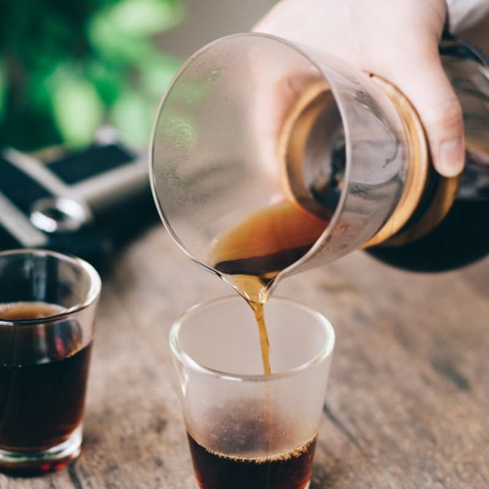 Hario Nel Drip Pot Wood Neck Coffee Maker for 1-2 Cups Gift Set