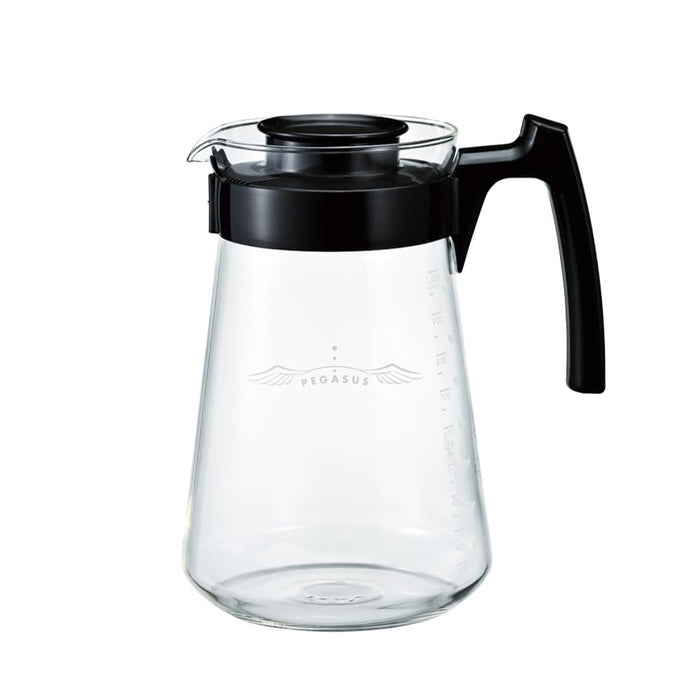Hario Pegasus Server 1000mL Microwave Safe 2-8 Cups Black Japan Made-Kiichin - The #1 Place for Japanese Goods in Your Hand!