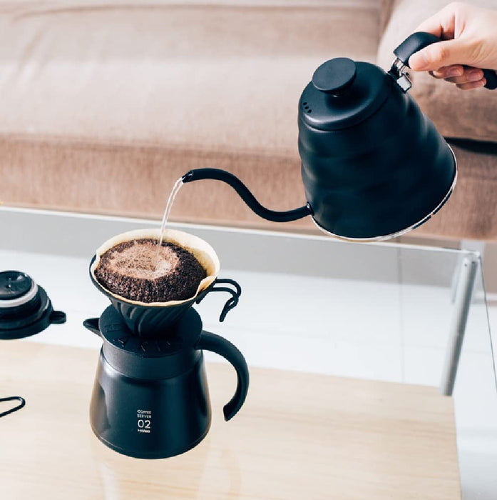 Hario V60 Drip Kettle Buono Matte Black 800Ml Flame/IH Safe Made in Japan-Kiichin - The #1 Place for Japanese Goods in Your Hand!