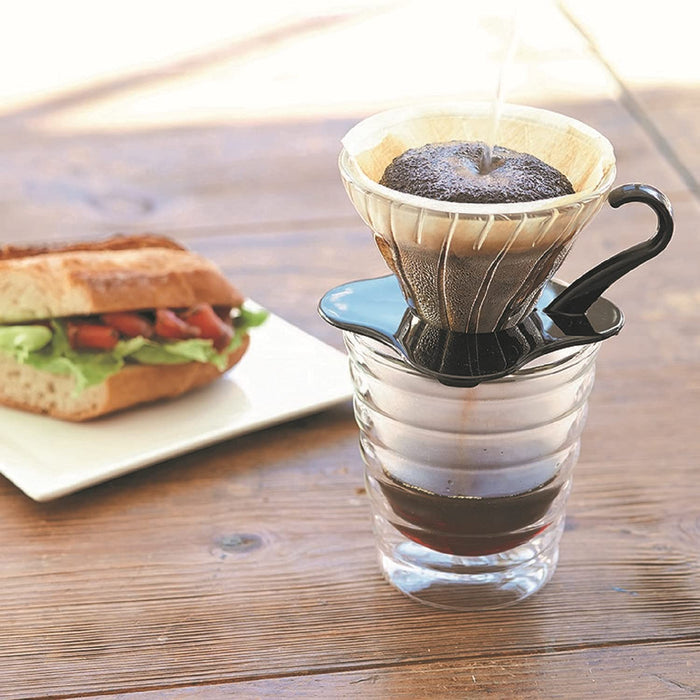 Harry V60 1-2 Cup Glass Dripper Japan Black Coffee Maker-Kiichin - The #1 Place for Japanese Goods in Your Hand!