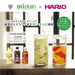 Hario Vinegar Slim Canister 400ml Pickle Storage Container Clear-Kiichin - The #1 Place for Japanese Goods in Your Hand!