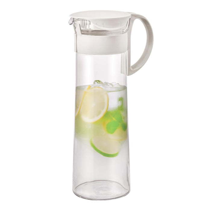 Hario Water Pot 1000ml Transparent Pure Gray Heat-Resistant Glass Jug