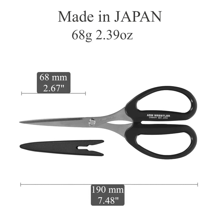 Hasegawa Knives - Hard Straight Long Arm Wrestler AW-190HS Canary Scissors