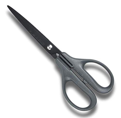 Hasegawa Knives Office Scissors Fluorine Coated Gray 17.5cm Total 7.3cm Blade Length